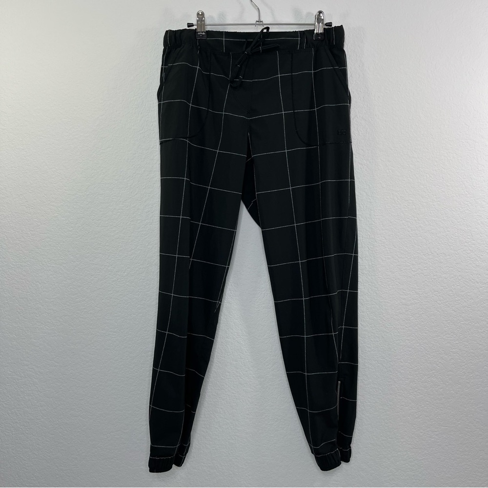 Albion Destination Nylon Stretch Joggers in Black Windowpane size Small - Picture 2 of 9
